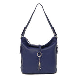 www.clazzybag.com veske dame skinn handbag women leather blue blå