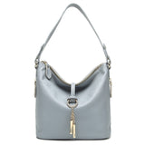 www.clazzybag.com veske dame skinn handbag women leather lys blå light blue
