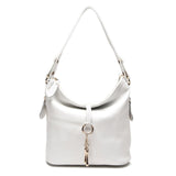 www.clazzybag.com veske dame skinn handbag women leather white hvit