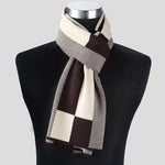 www.clazzybag.com skjerf menn mann scarf men business cotton bomull brown brun