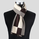 www.clazzybag.com skjerf menn mann scarf men business cotton bomull brown brun