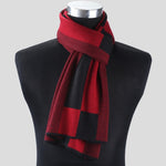 www.clazzybag.com skjerf menn mann scarf men business cotton bomull red rød