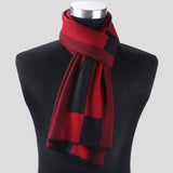 www.clazzybag.com skjerf menn mann scarf men business cotton bomull red rød