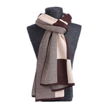 www.clazzybag.com skjerf menn mann scarf men business cotton bomull beige brown brun