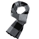 www.clazzybag.com skjerf menn mann scarf men business cotton bomull black gray sort svart grå