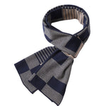 www.clazzybag.com skjerf menn mann scarf men business cotton bomull blue blå