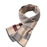 www.clazzybag.com skjerf menn mann scarf men business cotton bomull beige gray grå