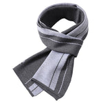 www.clazzybag.com skjerf menn mann scarf men business cotton bomull gray grå
