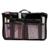 organiserer organizer handbag veske nylon black sort