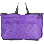 organiserer organizer handbag veske nylon purple lilla
