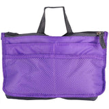 organiserer organizer handbag veske nylon purple lilla
