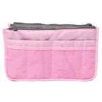 organiserer organizer handbag veske nylon pink rosa