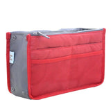 organiserer organizer handbag veske nylon red rød