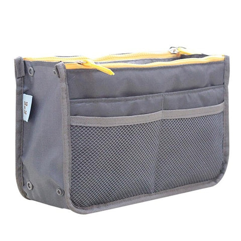 organiserer organizer handbag veske nylon grey grå