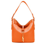 www.clazzybag.com veske dame skinn handbag women leather orange