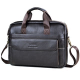 www.clazzybag.com pc veske laptop bag menn men leather skinn coffee kaffe brun brown black sort svart
