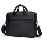 www.clazzybag.com pc veske laptop bag menn men leather skinn black sort svart