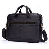 www.clazzybag.com pc veske laptop bag menn men leather skinn black sort svart