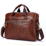 www.clazzybag.com pc veske laptop bag menn men leather skinn brown brun