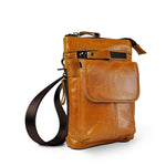 www.clazzybag.com sidebag crossbody bag men mann skinn leather brown brun