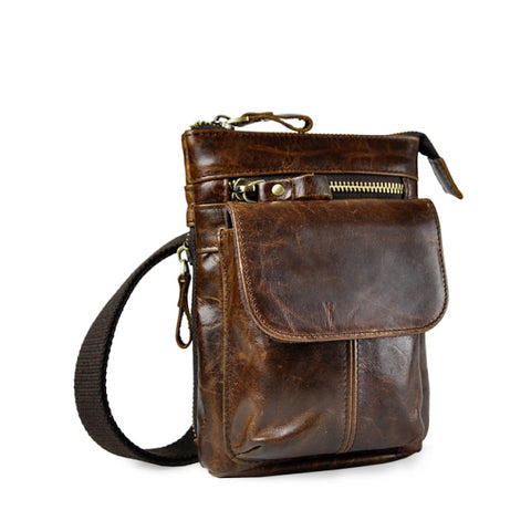 www.clazzybag.com sidebag crossbody bag men mann skinn leather brown brun