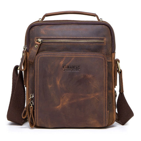 www.clazzybag.com sidebag crossbody bag men menn leather skinn brown brun