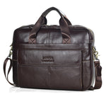 www.clazzybag.com pc veske laptop bag menn men leather skinn coffee kaffe brun brown