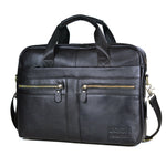 www.clazzybag.com pc veske laptop bag menn men leather skinn black sort svart