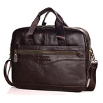 www.clazzybag.com pc veske laptop bag menn men leather skinn coffee kaffe brown brun