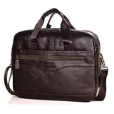 www.clazzybag.com pc veske laptop bag menn men leather skinn coffee kaffe brown brun