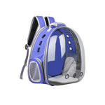 www.clazzybag.com ryggsekk bur katt hund smådyr astronaut backpack cage small animal cat dog plastic plast purple lilla